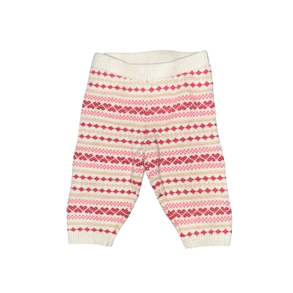 Gymboree Festive Red and White Sweater Pant Set with Heart Design - Picture 3 of 3